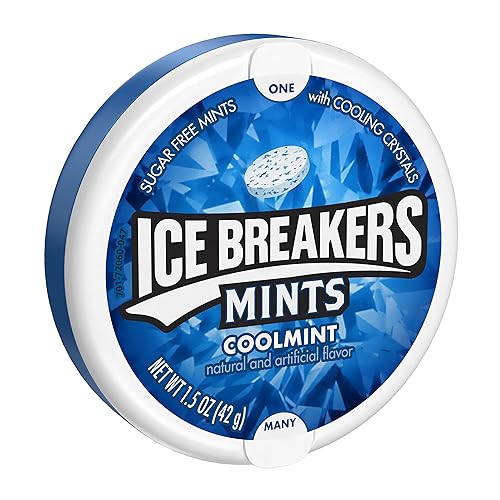 ICE BREAKERS MINTS COOLMINT Recipientes de 1.5 onzas (paquete de 16)