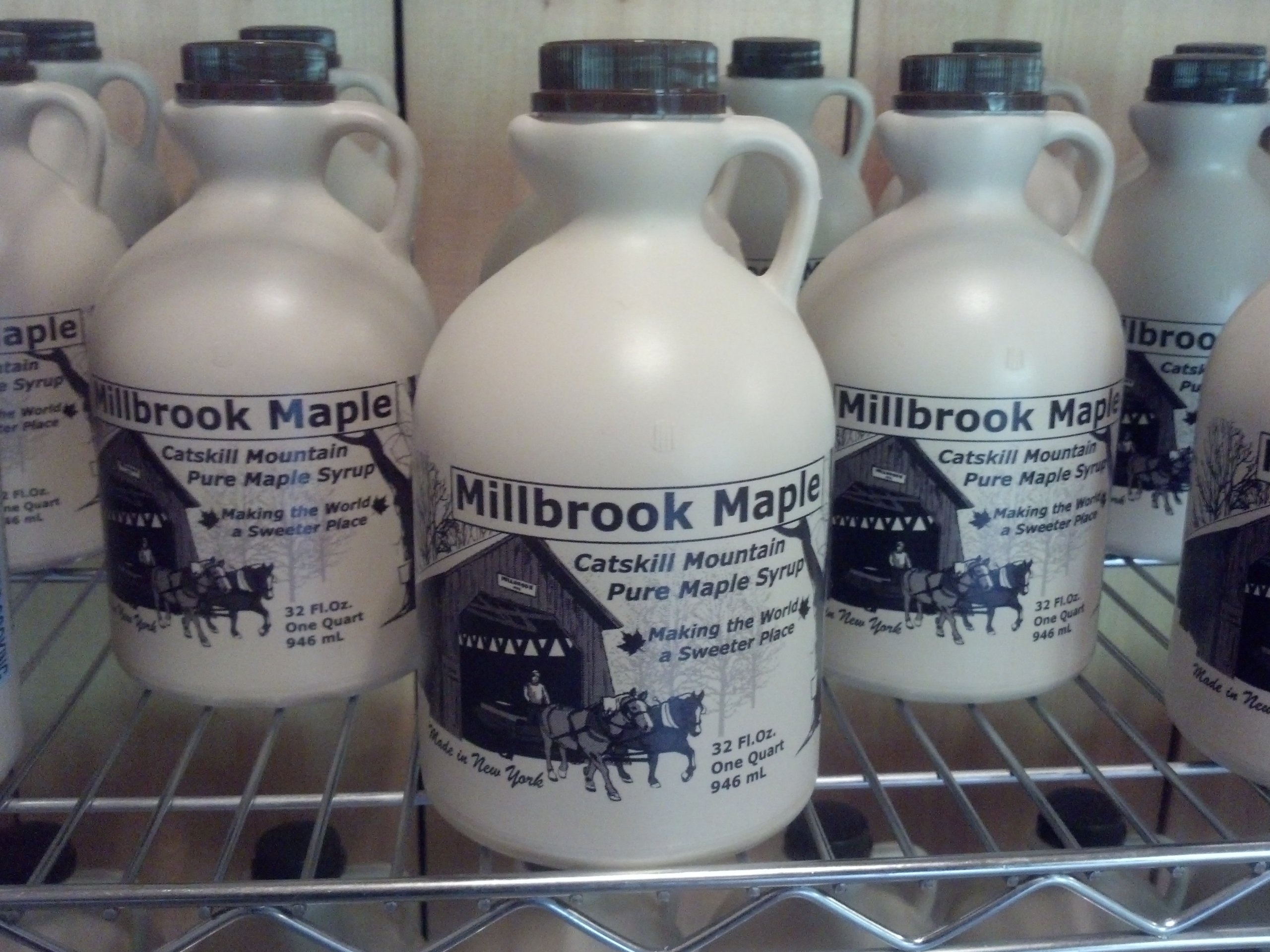 Millbrook Maple Catskill Mountain 100% Pure Grade B Maple Syrup (Quart) 32oz
