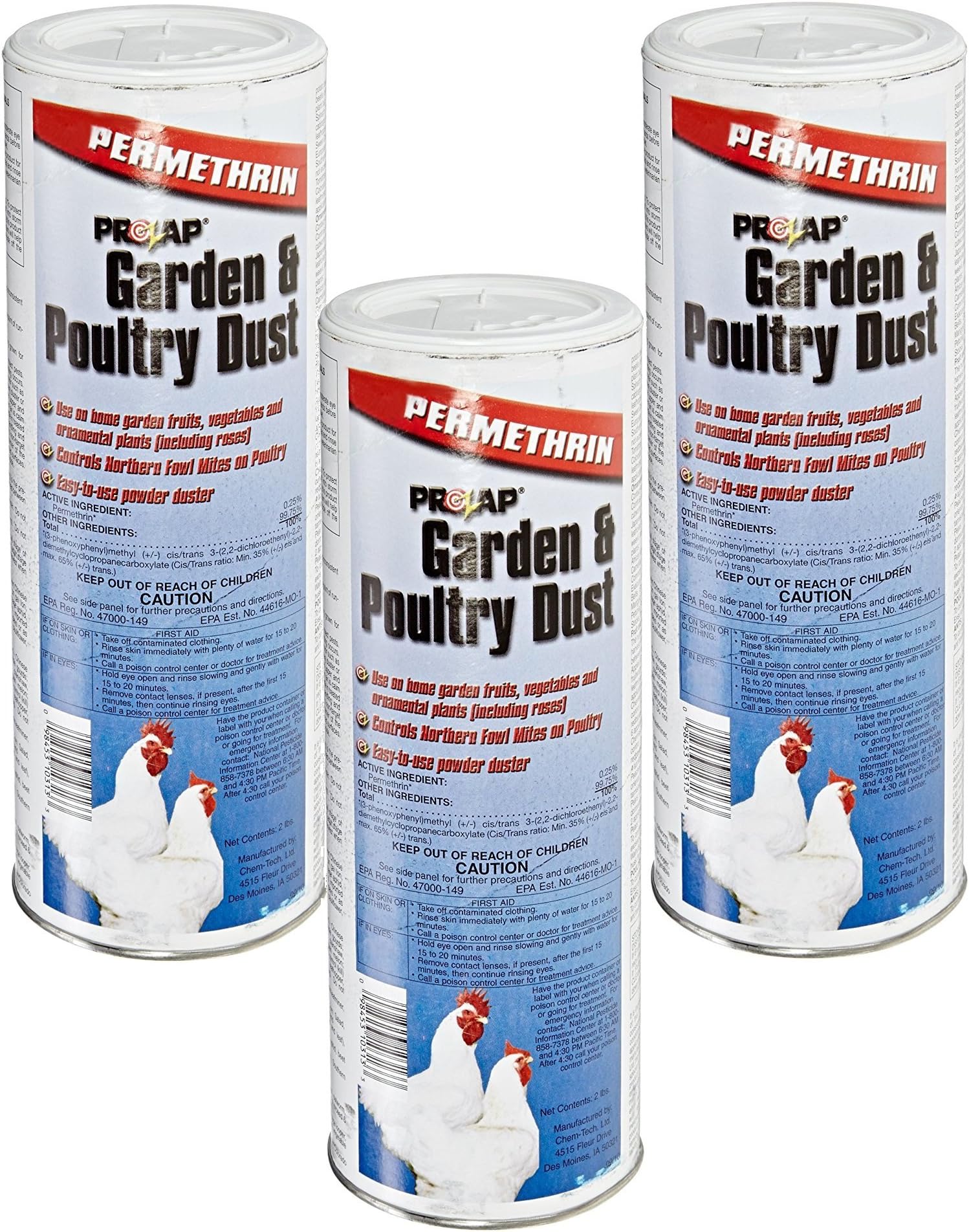 Prozap (3 Pack Garden 2-Pounds Each Poultry Dust