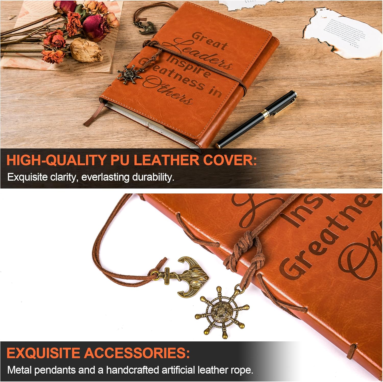 Cool Best Thank You Gifts For Bosses Coworkers Leadership Manager Coach Women And Men Journaling Notebooks New Job Appreciation Going Away Inspirational Retirement Farewell Gifts - Image 3