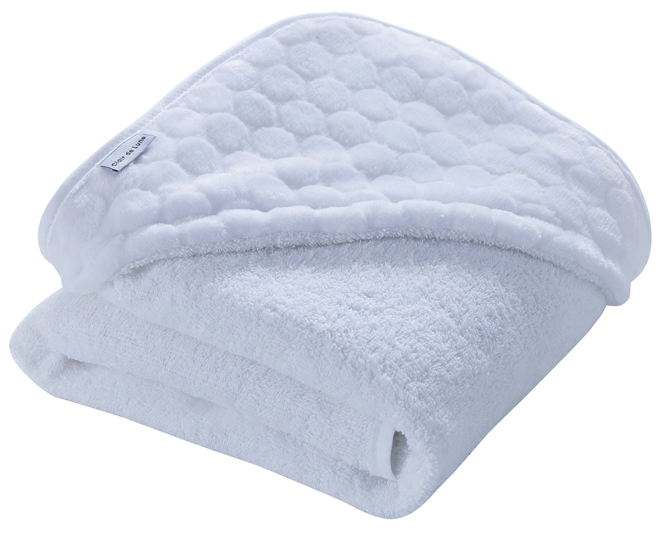 Clair de Lune Marshmallow Hooded Towel (White)