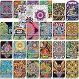 Sinload 72 Pcs Mindful Coloring Book Bulk for Adults, DIY Art Coloring for Adult Stress Relief Drawing Book with Flower for Party Favors Goodie Bag Filler Gifts