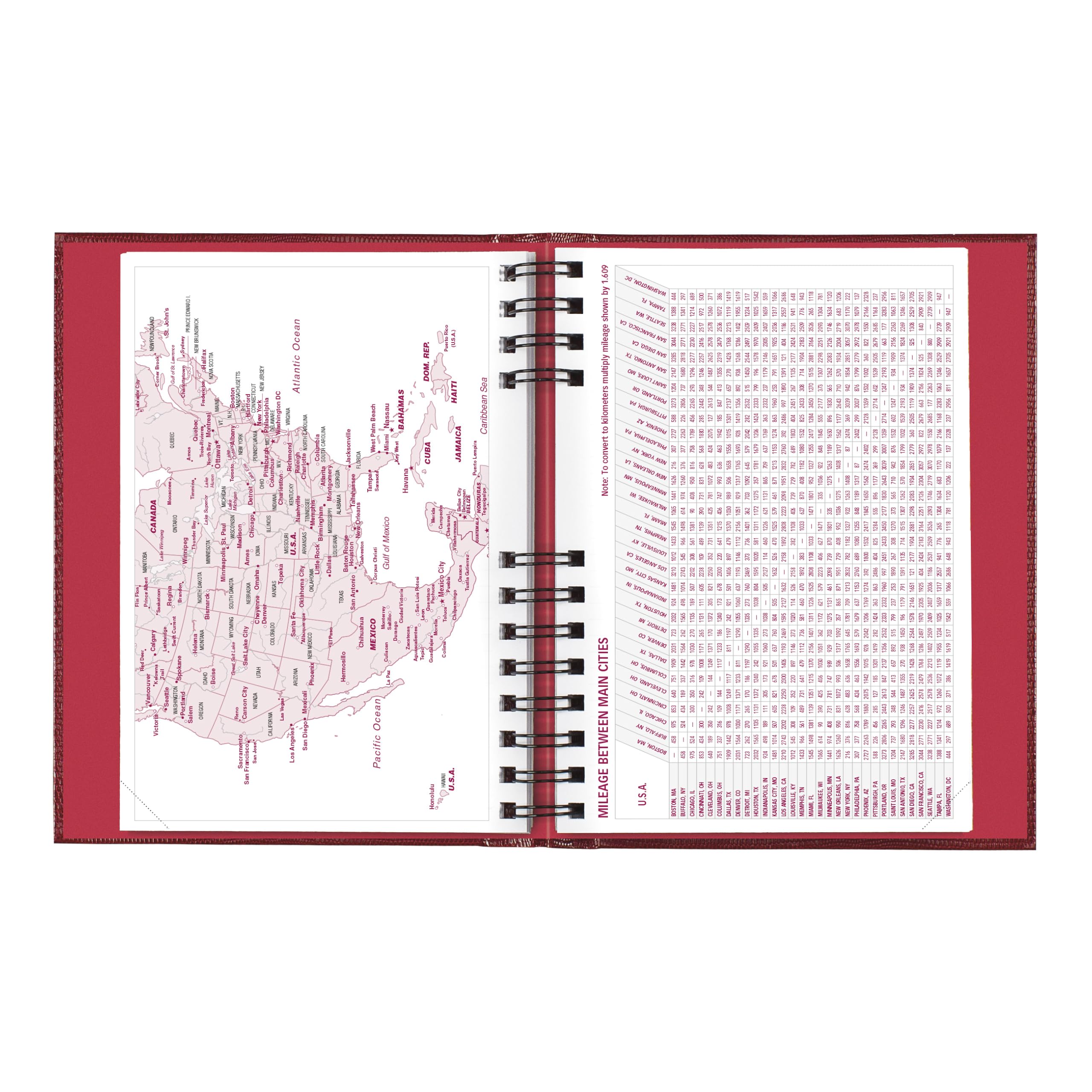 Brownline®, agenda giornaliera/mensile CoilPro™ 2027, 12 mesi, da gennaio a dicembre, rilegatura a doppio filo, 21 x 14,6 cm, rosso brillante (CB389C.RED)