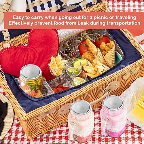 Miniatura 5 de Tapas de enlatado de boca regular, 180 tapas de tarro de masón, material de grado alimenticio, tapas herméticas para tarros de conservas a prueba de