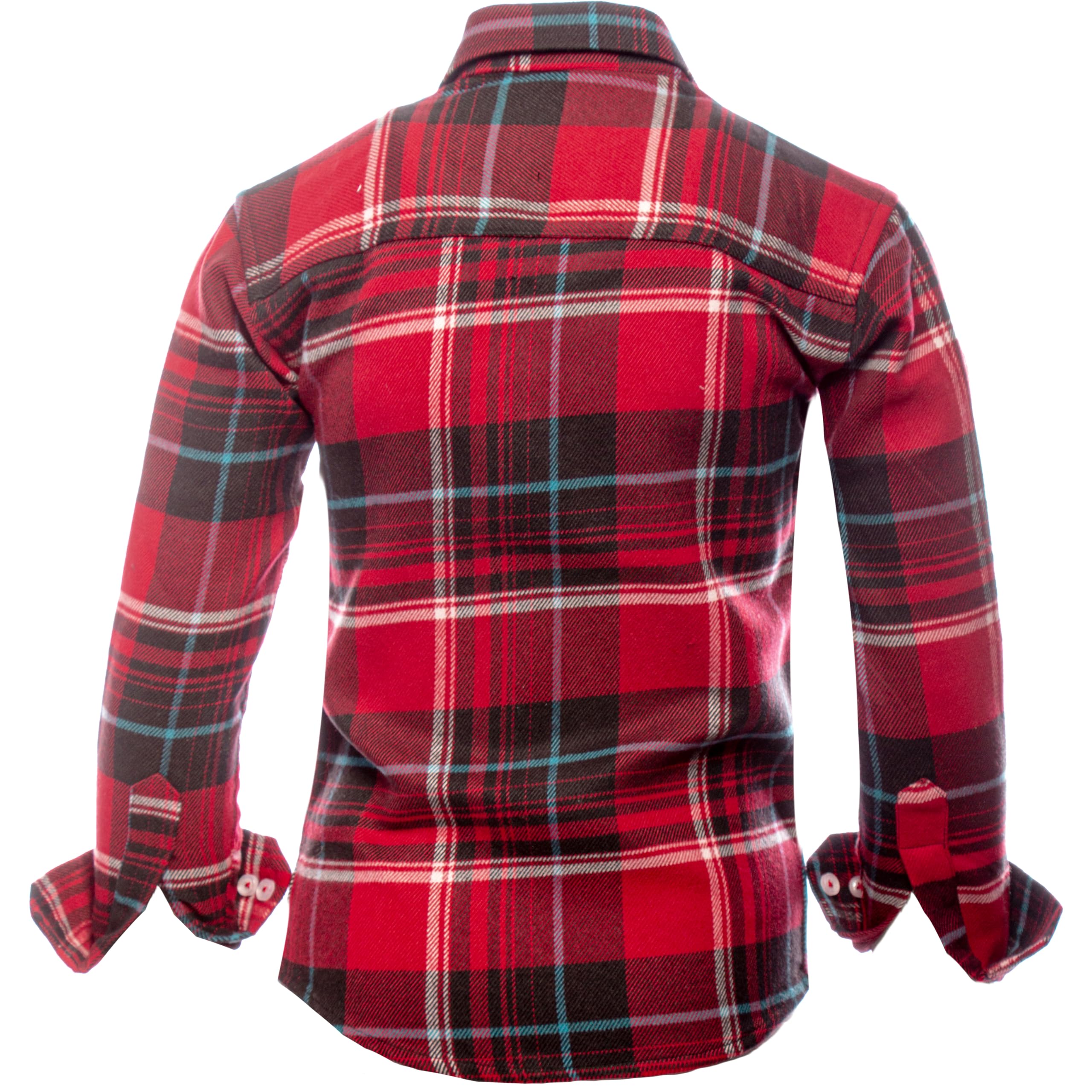 GILLSONZ DSF-73 Flanellhemden Kariertes Hemd Kinder Student Hemd
