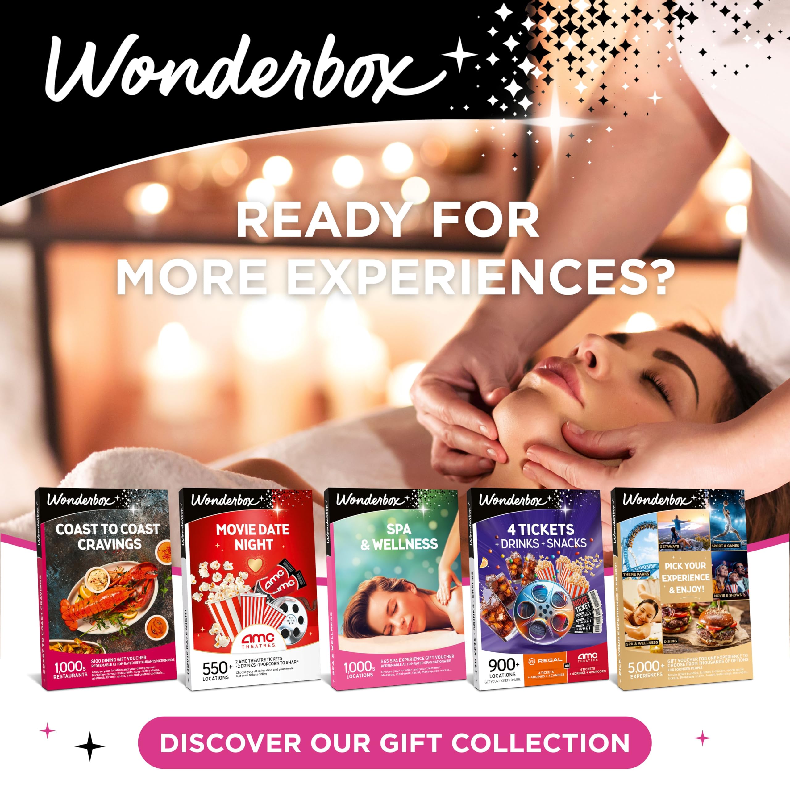 Wonderbox Idea de regalo original, regalo de experiencia, regalo de spa, cupón de búsqueda de spa, para 1 o 2 personas, regalo relajante