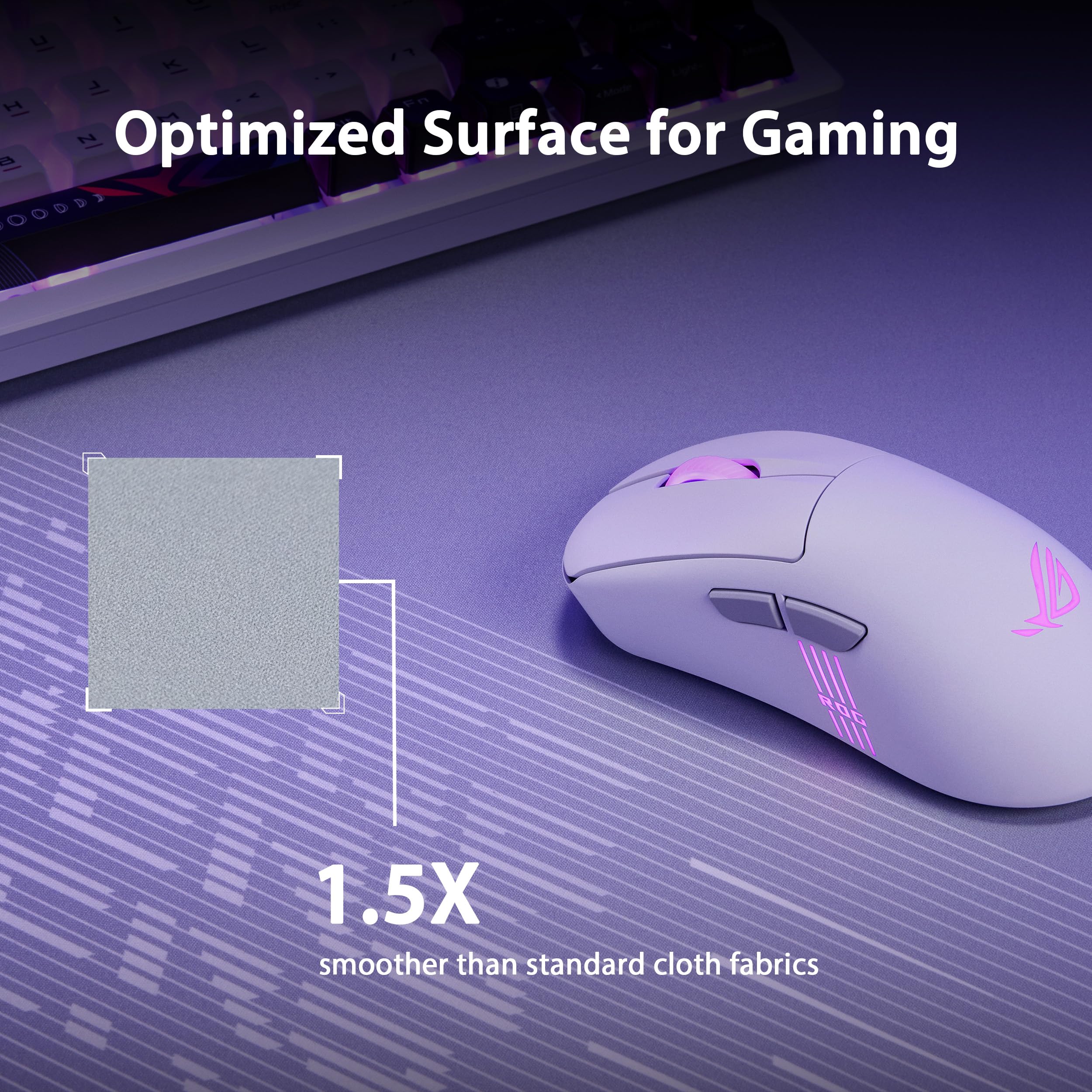 NC18 ROG Scabbard II Arctic Gray XXL Tappetino per mouse da gioco