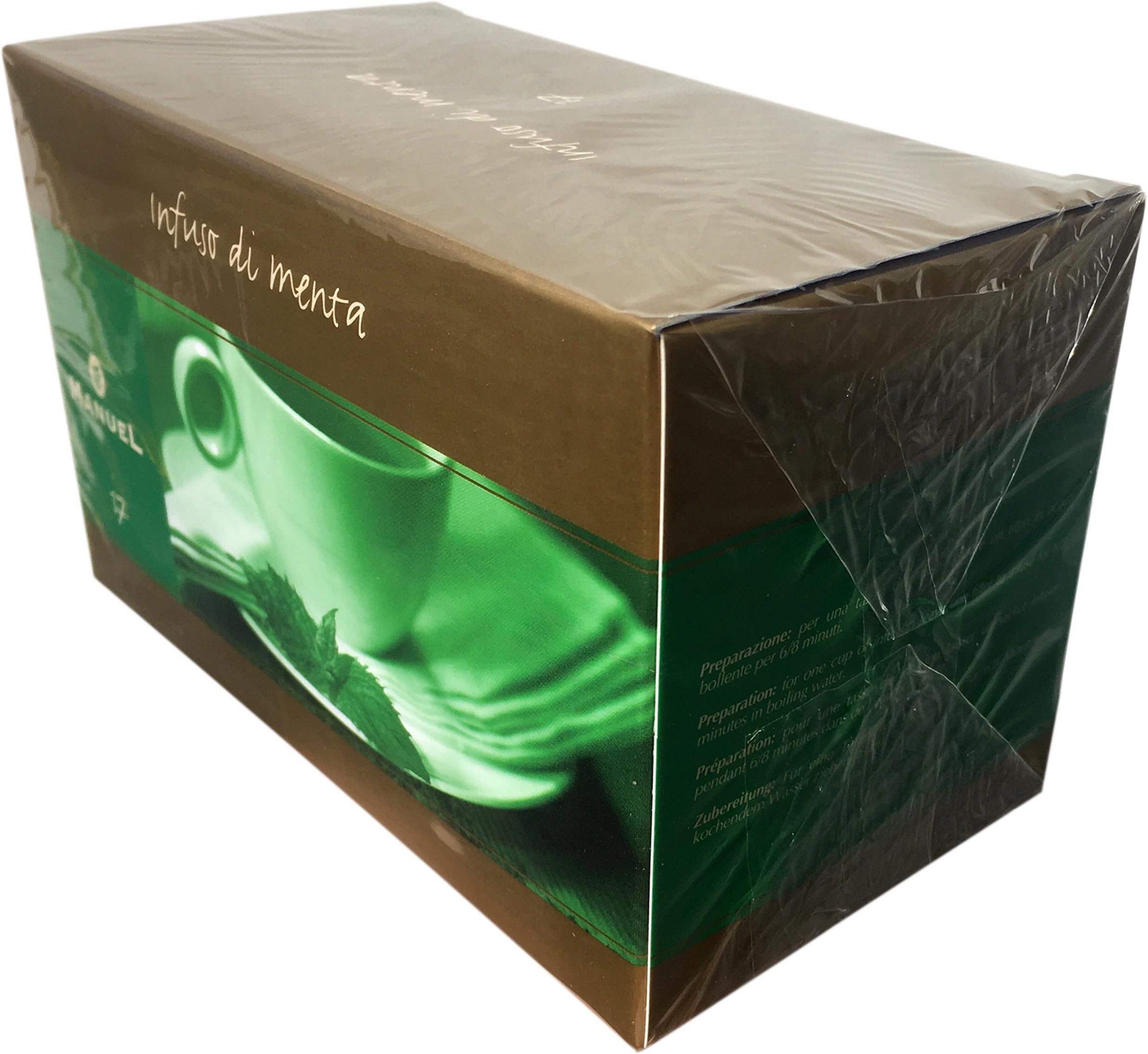 Organic Mint Tea For Digestive System Support – Herbal Peppermint Tea By Manuel Italy. Favorite Hot Tea Bags 20 Counts. Healthy Digestion The Natural Way.More Flavor Selection In Our Amazon Store.