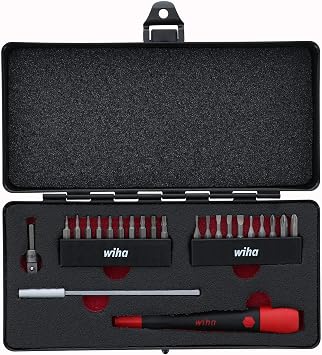 Wiha 75973 Micro Bit Set With PicoFinish Handle, 23 Piece