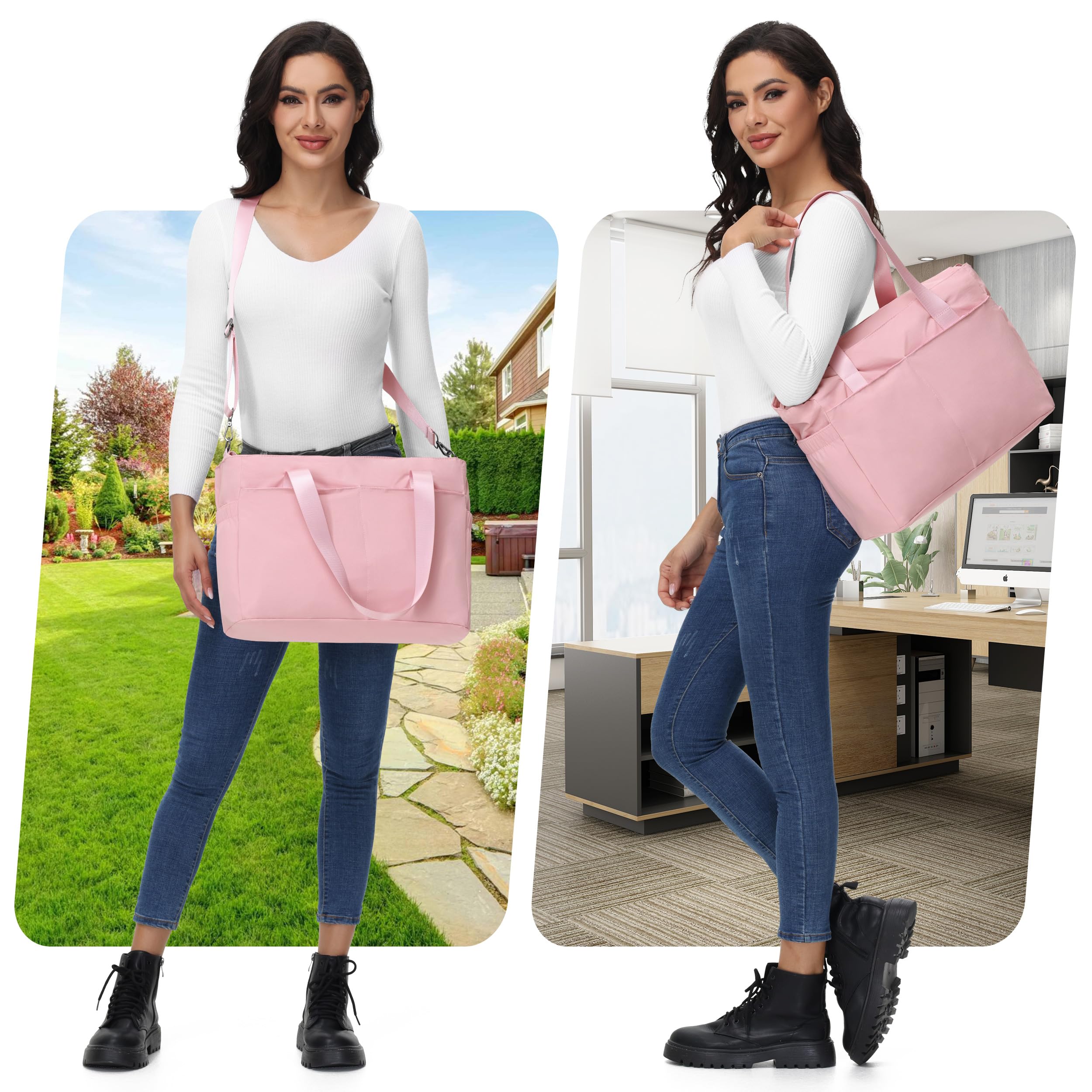 Bolsa de pañales con organizador de cochecito de gran capacidad con cremallera para viajes, regalos para mujeres