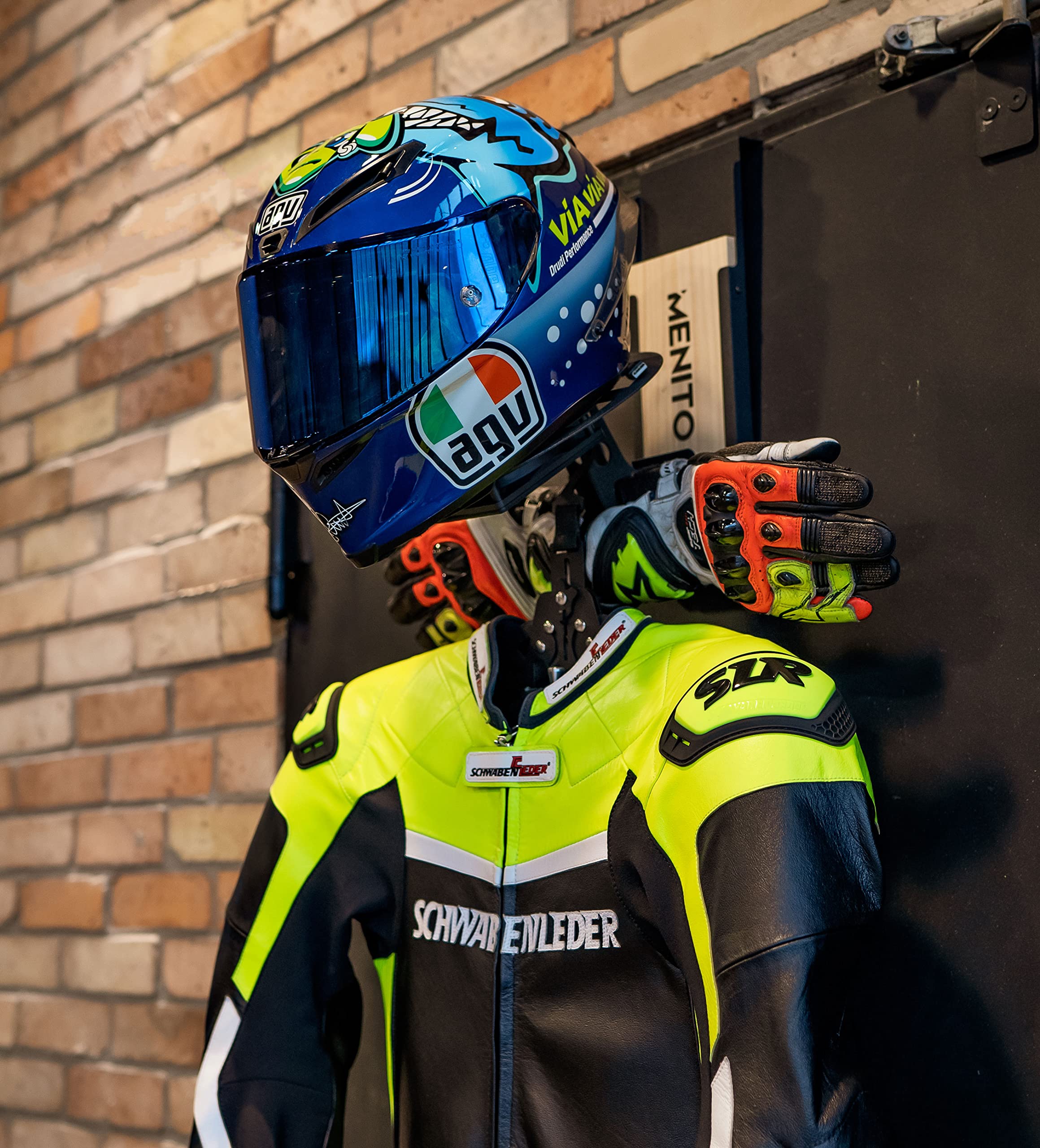 Support de casque de qualité supérieure - Support pour casque - Porte-manteau pour vêtements de moto