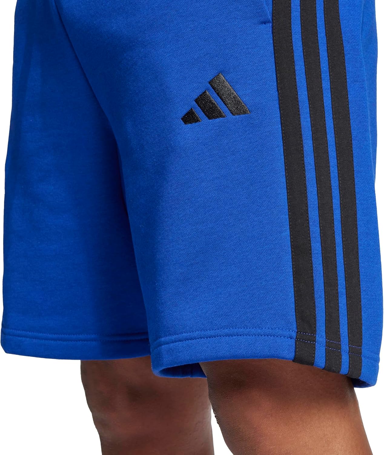 adidas Mens Essentials 3-Stripes Fleece 9-inch Shorts