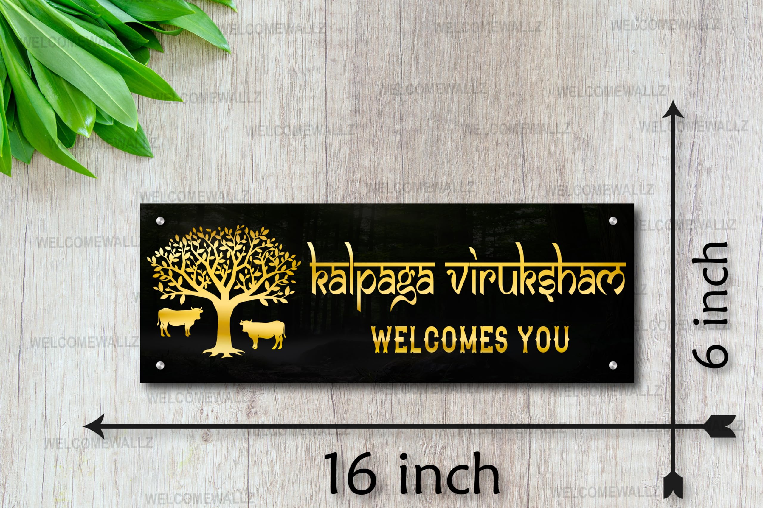 Welcomewallz Welcome Name Plate For Home Entrance | Personalized