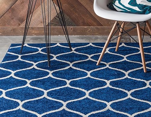 Miniatura 179 de Rugs.com Lattice Frieze Collection Alfombra – 4 x 6 pies, alfombra mediana negra perfecta para salas de estar, comedores grandes, planos abiertos