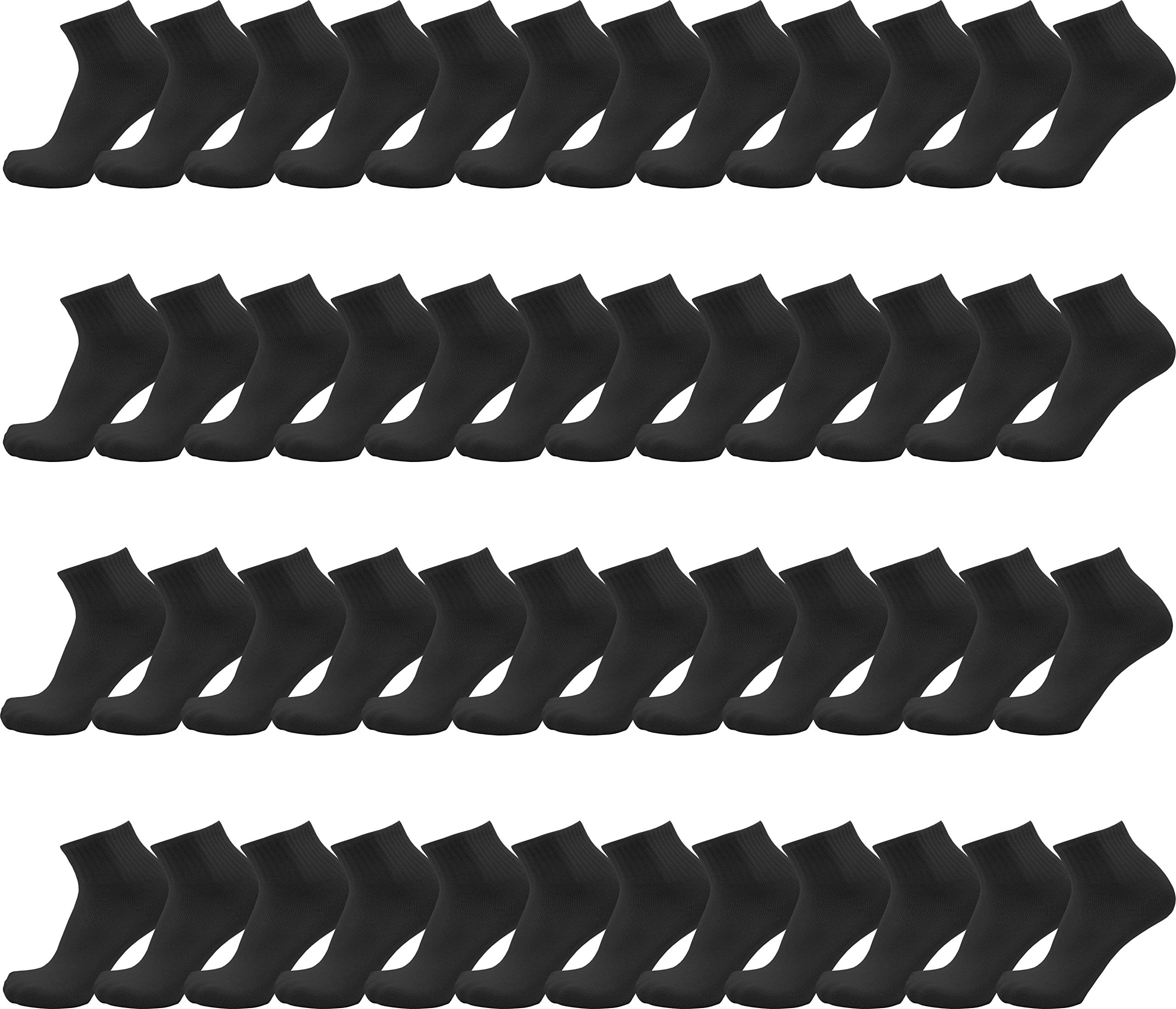 Winterlace48 Pairs of Mens Thin Quarter Ankle Socks, Casual Sports Comfortable Bulk Pack