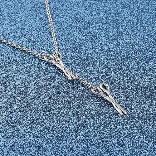Miniatura 3 de WUSUANED Collar de tijera Lariat, regalo divertido para peluquería, regalos de agradecimiento para estilistas, regalos de graduación