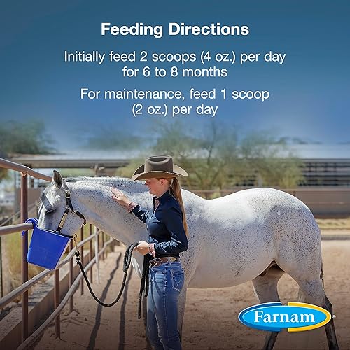 Miniatura 4 de Farnam Horseshoer's Secret - Suplementos extra fuertes para pezuñas y suplemento de tejido conectivo, promueve pezuñas fuertes y saludables, tendón