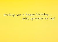 Vista 3 de Hallmark tarjeta de felicitación para cumpleaños, Happy Sprinkles