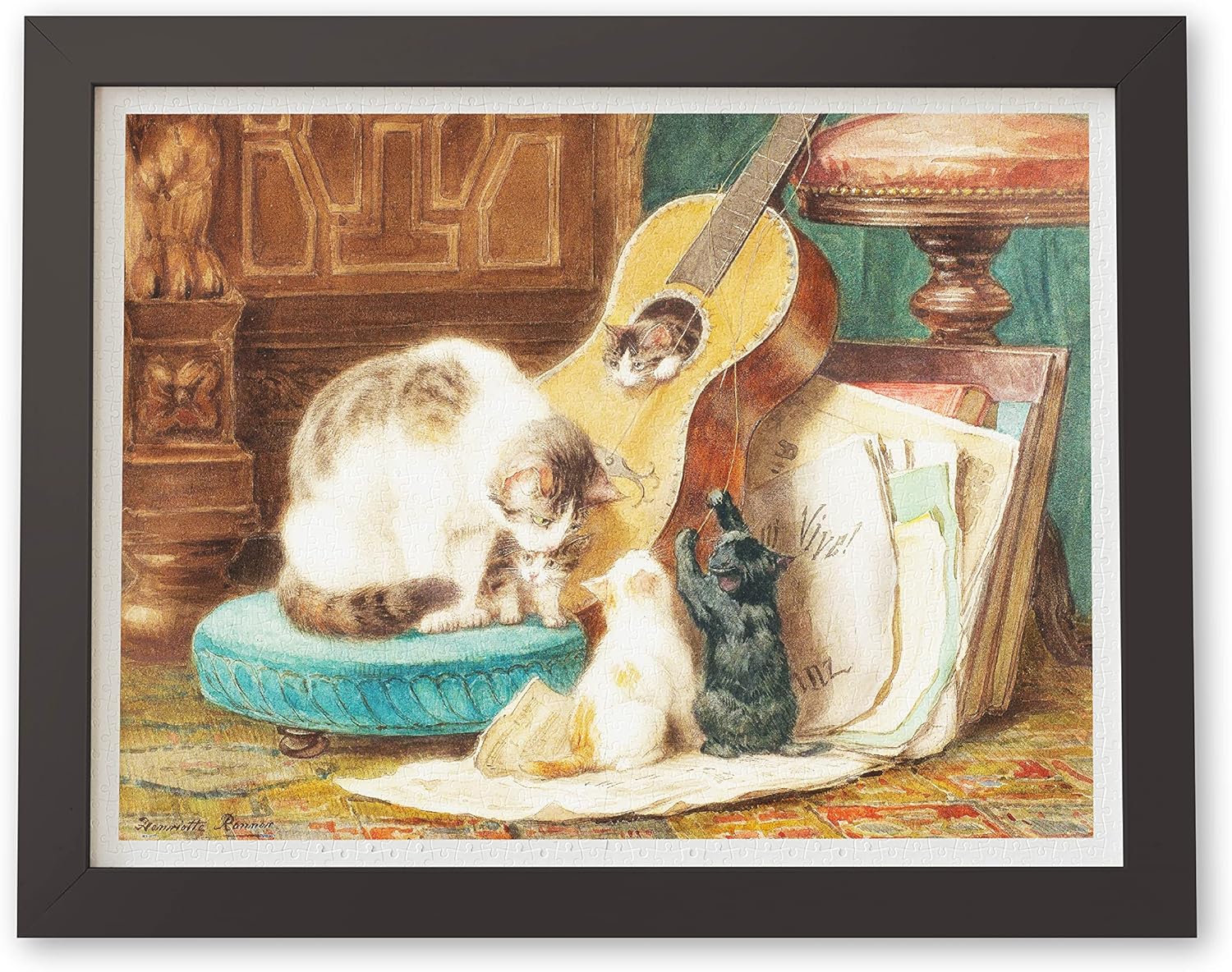 Pintoo Jigsaw Puzzles 1200 Piece for Adults - Henriette Ronner - The Harmonists Beautiful Plastic Puzzle for Home Decor Zero Dust Easy Storage [H2258]