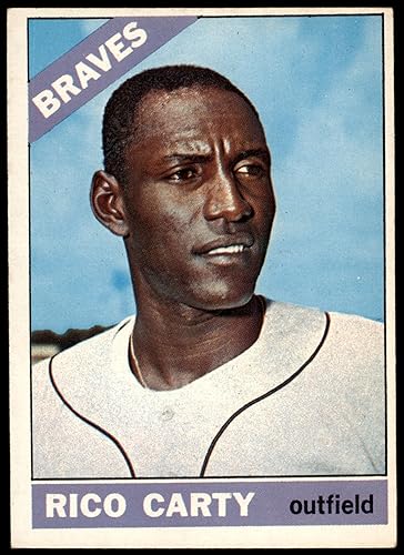 1966 Topps # 153 Rico Carty Atlanta Braves (Baseball Card) VGEX Braves