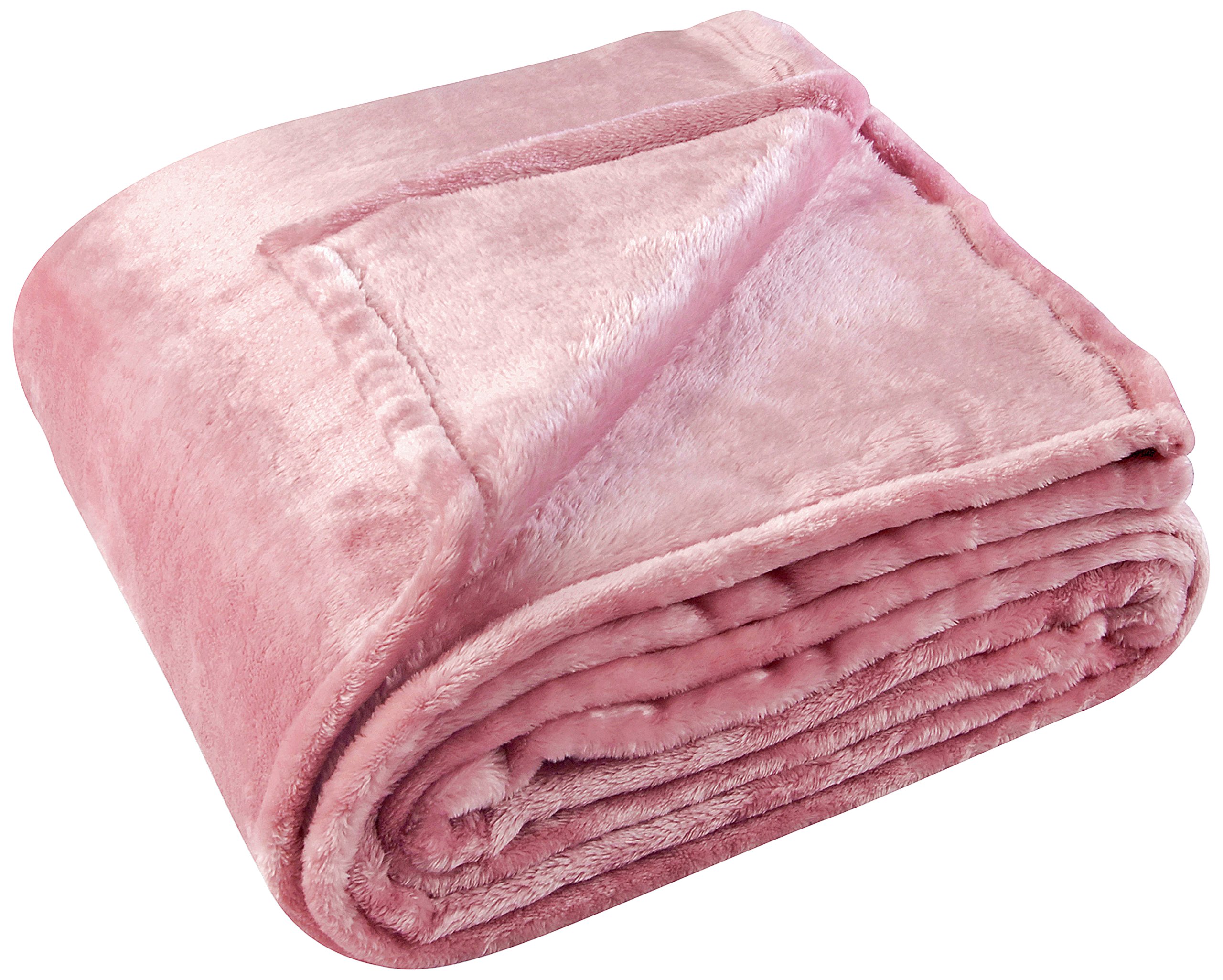 Linder 5074 Extra Soft Polyester Blanket 220 x 240 cm Pink