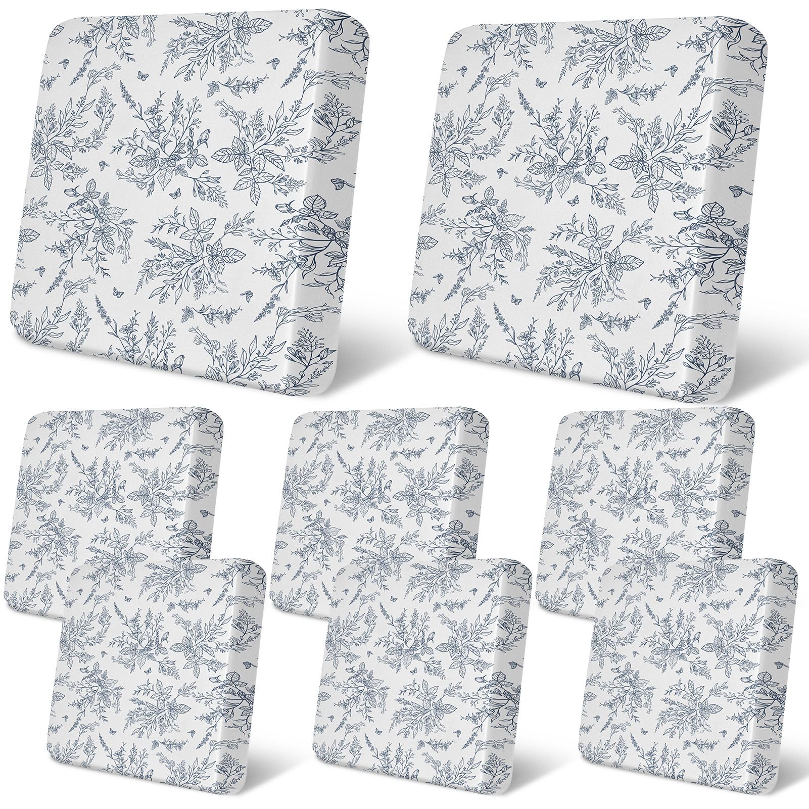 8Pcs Patio Cushion Covers Stretch Outdoor Furniture Protector Slipcovers