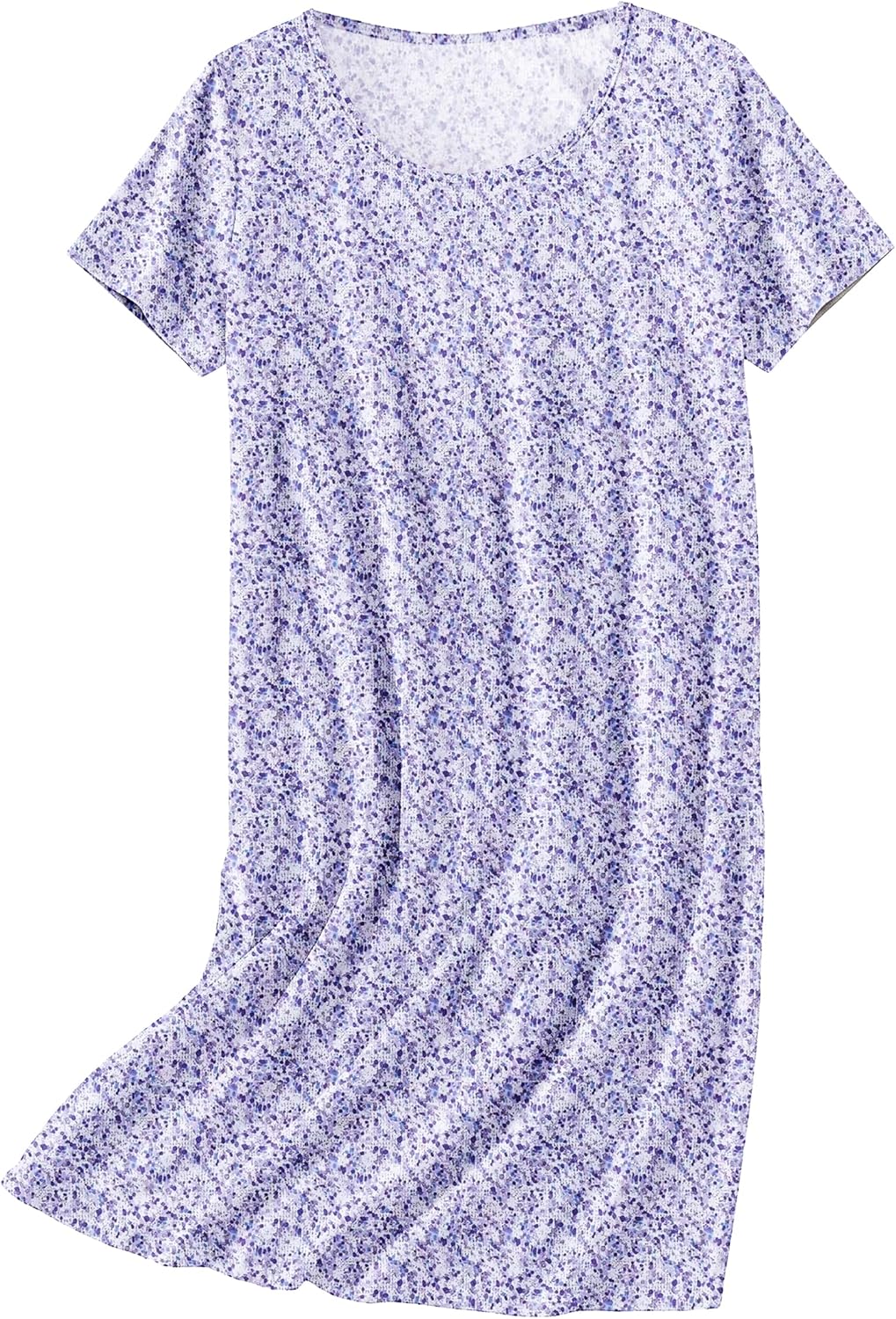 Ekouaer Nightgowns for Women Cotton Sleepshirts Short Sleeve Nightshirt Tshirt Night Gown Casual Sleepdress Comfy Nightdress