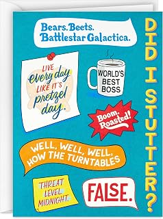 Hallmark The Office Note Cards, Funny Quotes (20 Blank Cards with Envelopes)
