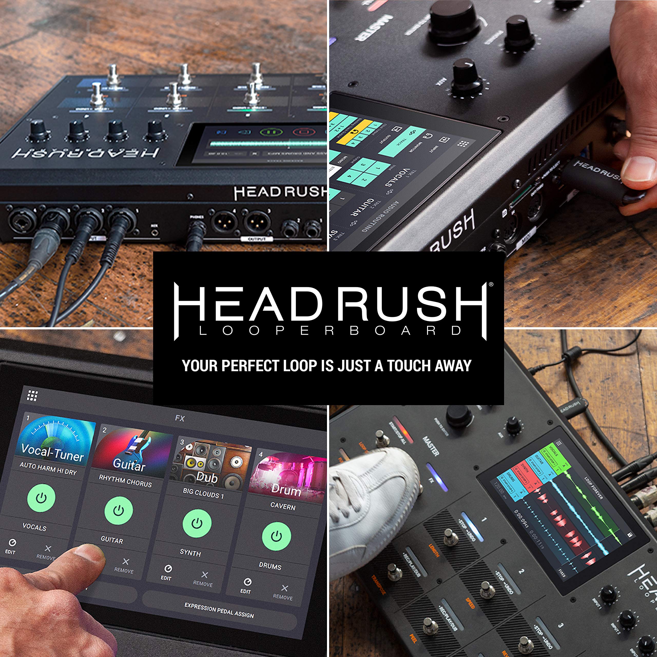 HeadRush Looperboard 4In/4Out Looper with Intelligent TimeStretch