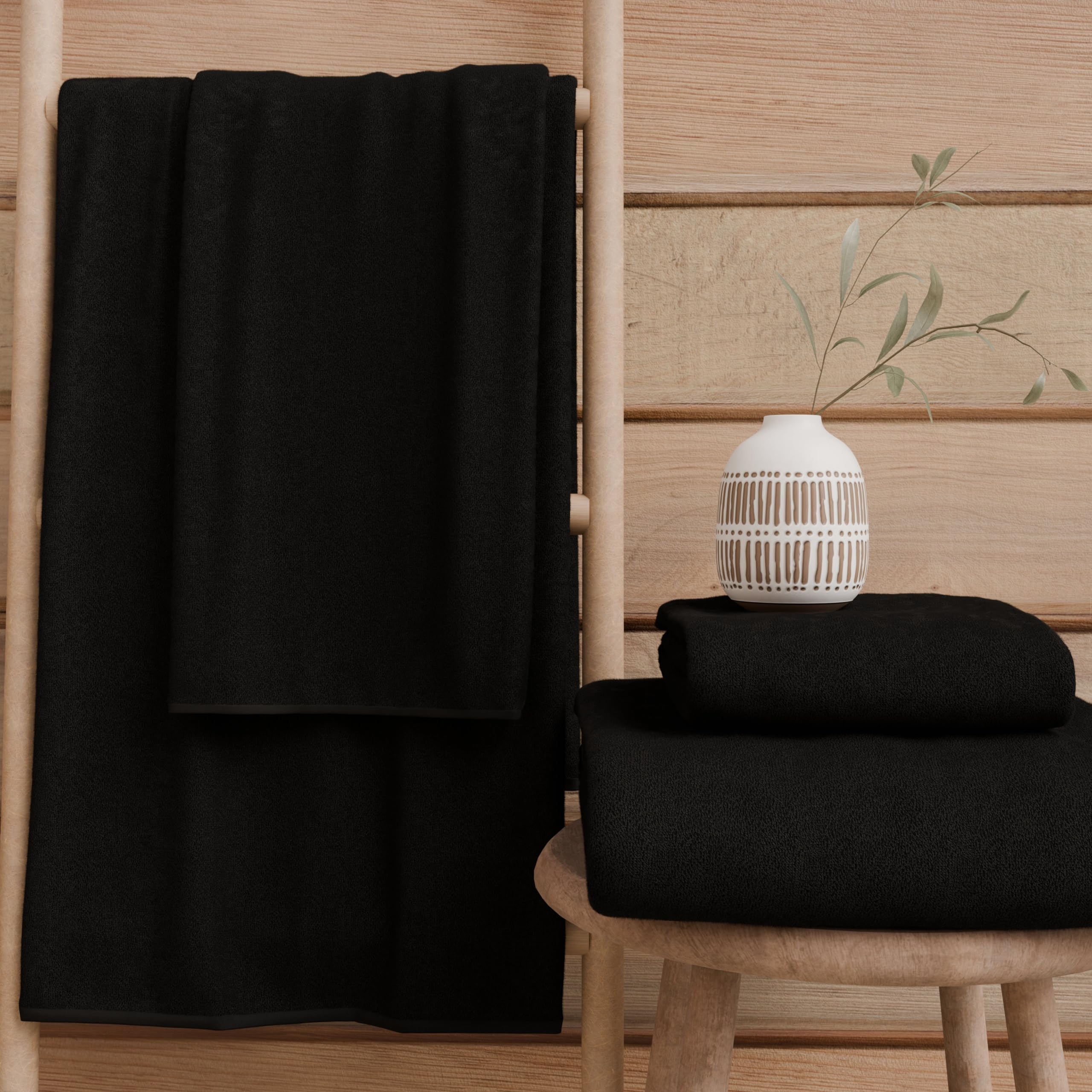 PETTI Artigiani Italiani Serviettes De Bain 100% Coton - Set 2+2 Visage Et Mains Roses