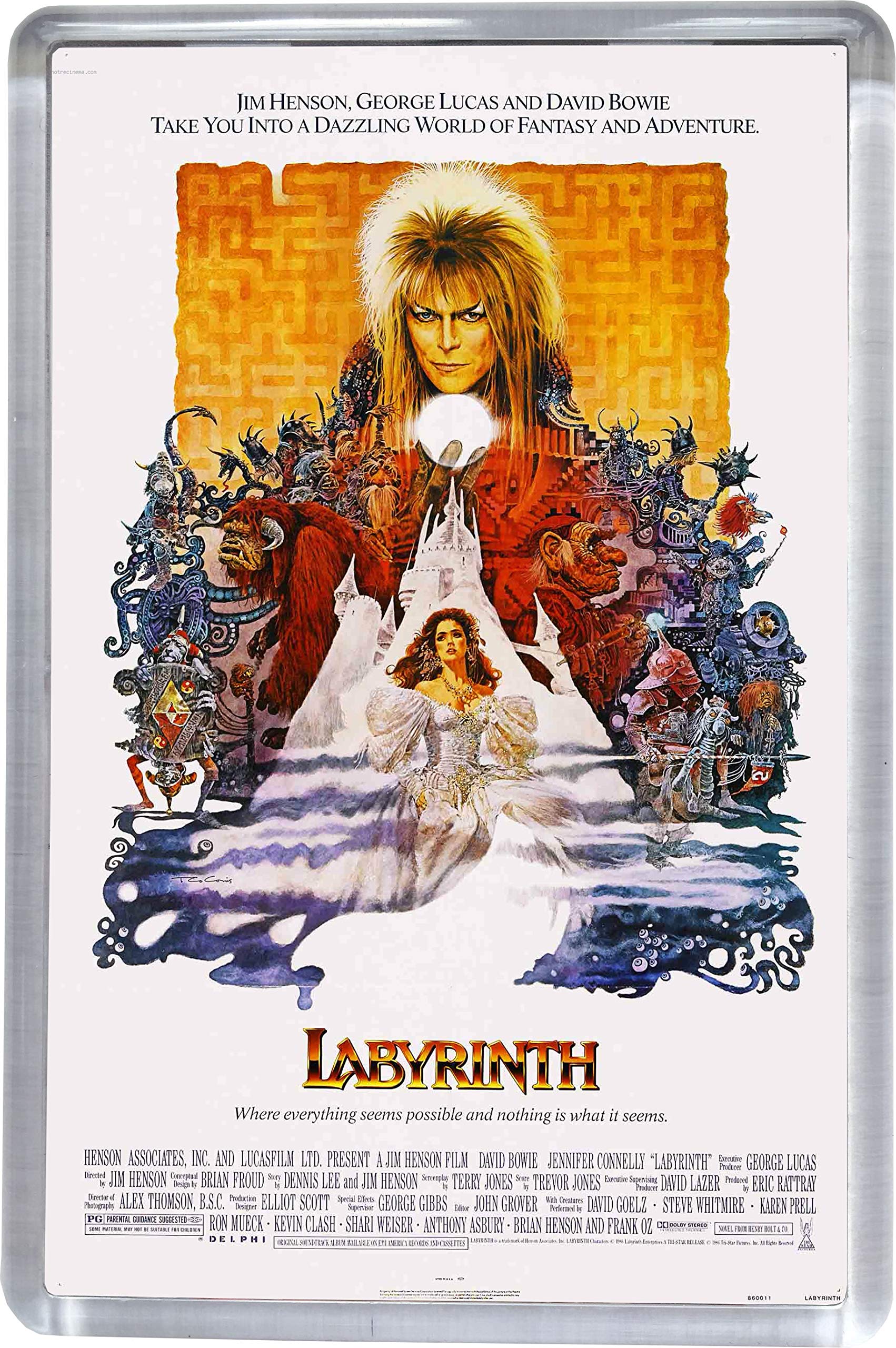 Labyrinth Movie Poster David Bowie Fridge Magnet 5 x 7.5 cm