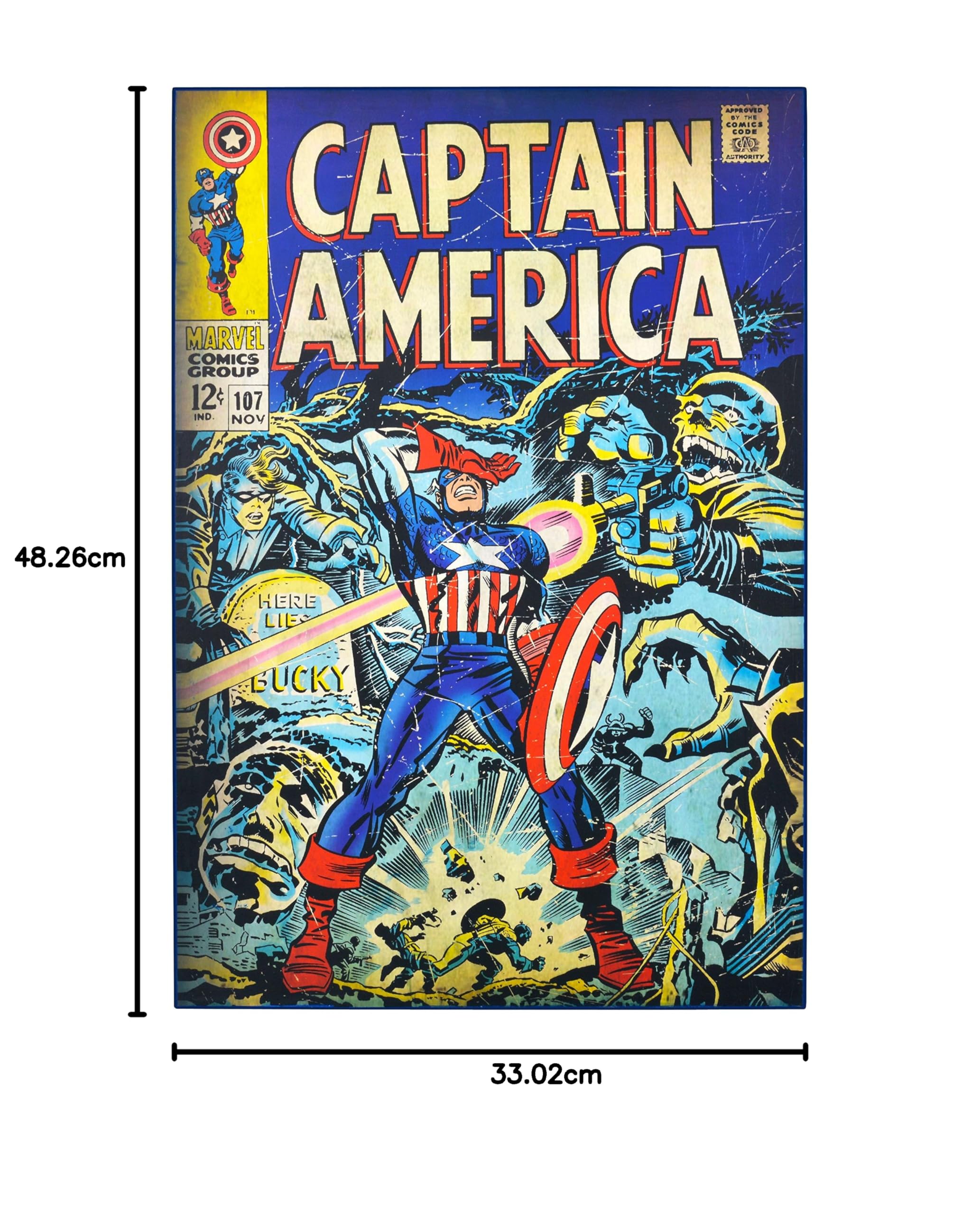 Vintage Comics: Large Marvel Captain America Retro Comic