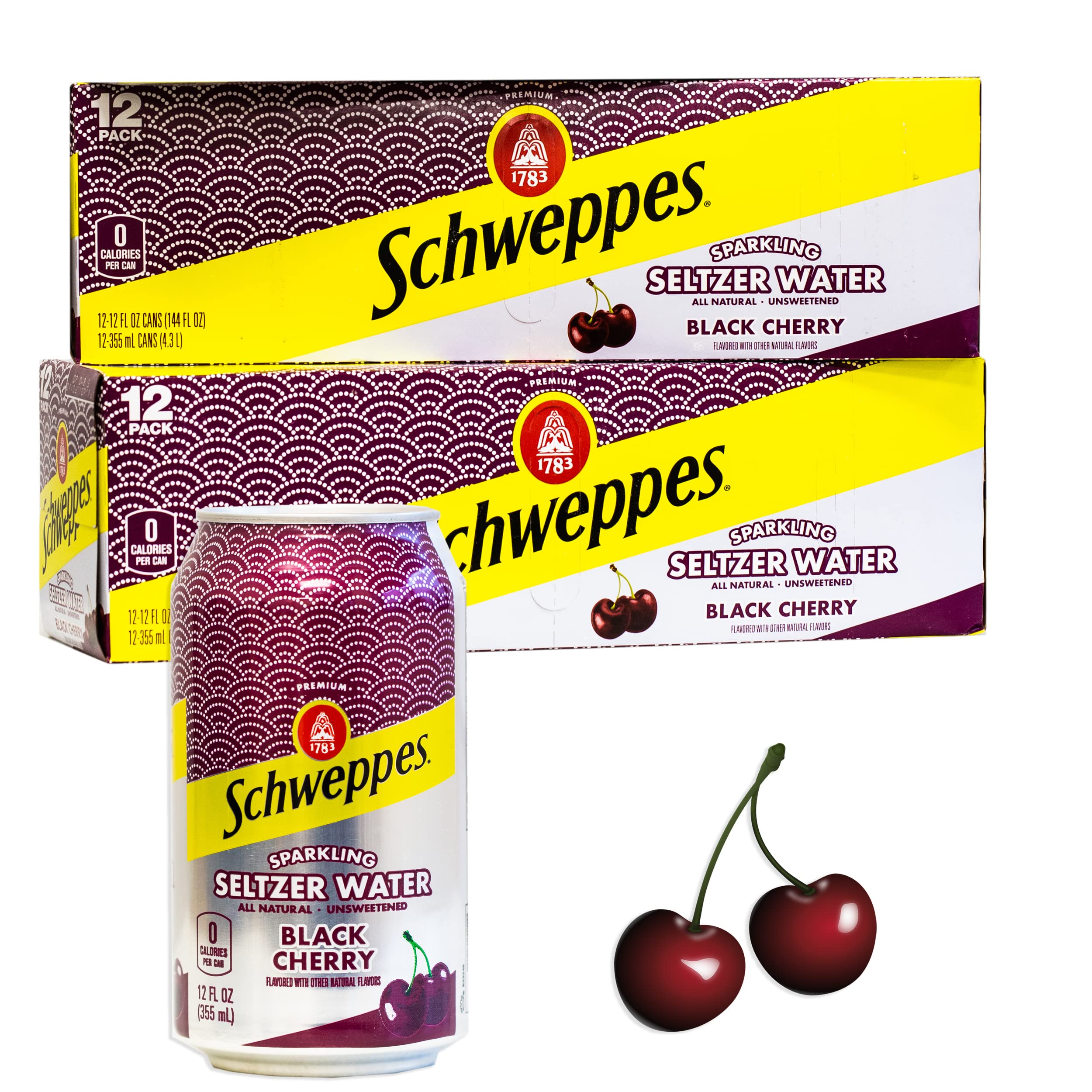 Schweppes Seltzer Water Black Cherry - 1 Liter - Safeway