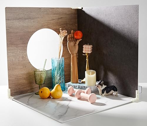 3 tableros de fondo de fotografía de productos grandes, 6 patrones, 24 x 24 pulgadas, impermeables, reutilizables, accesorios de fondo para fotos,