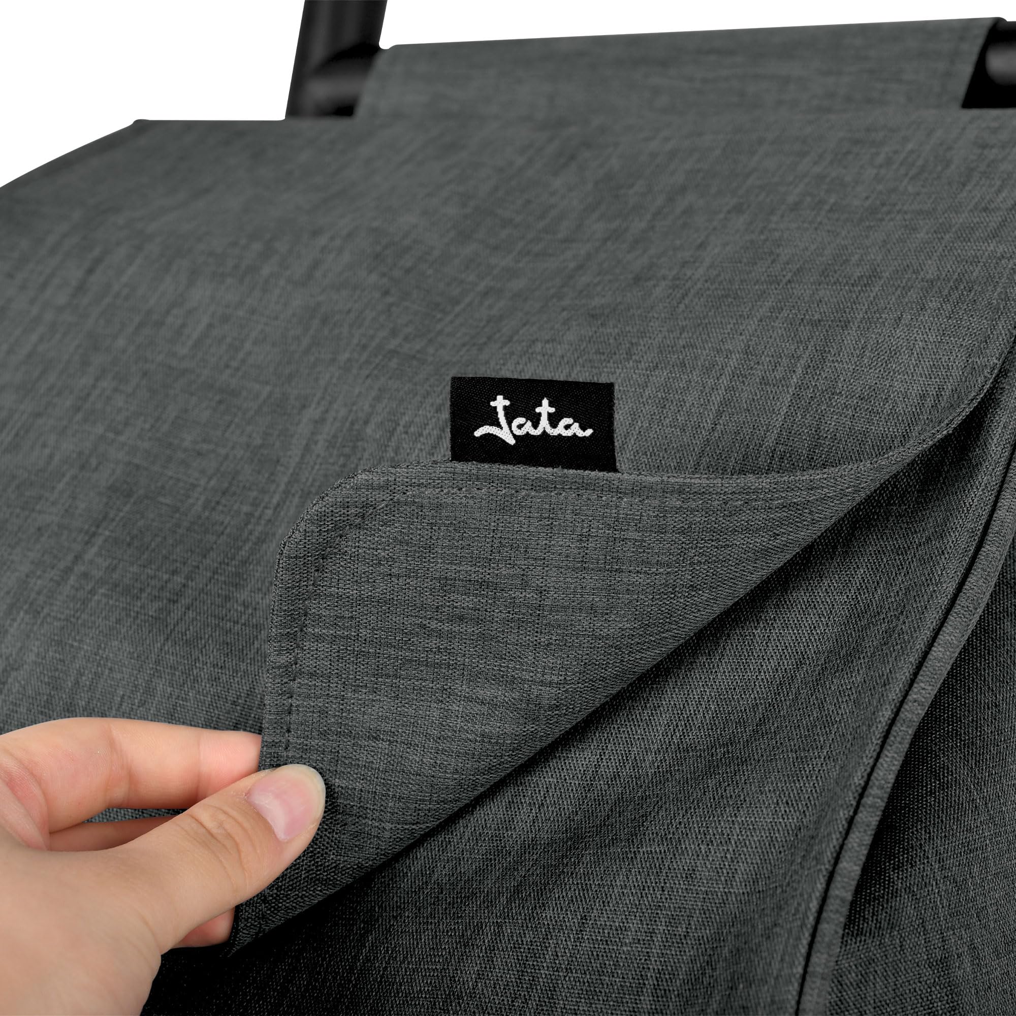JATA HCAR2504 - Carrello della spesa 2 ruote. 40 litri con sacchetto refrigerante per congelati. Portata fino a 30 kg. Tasche laterali e posteriori. Telaio in acciaio. Leggero
