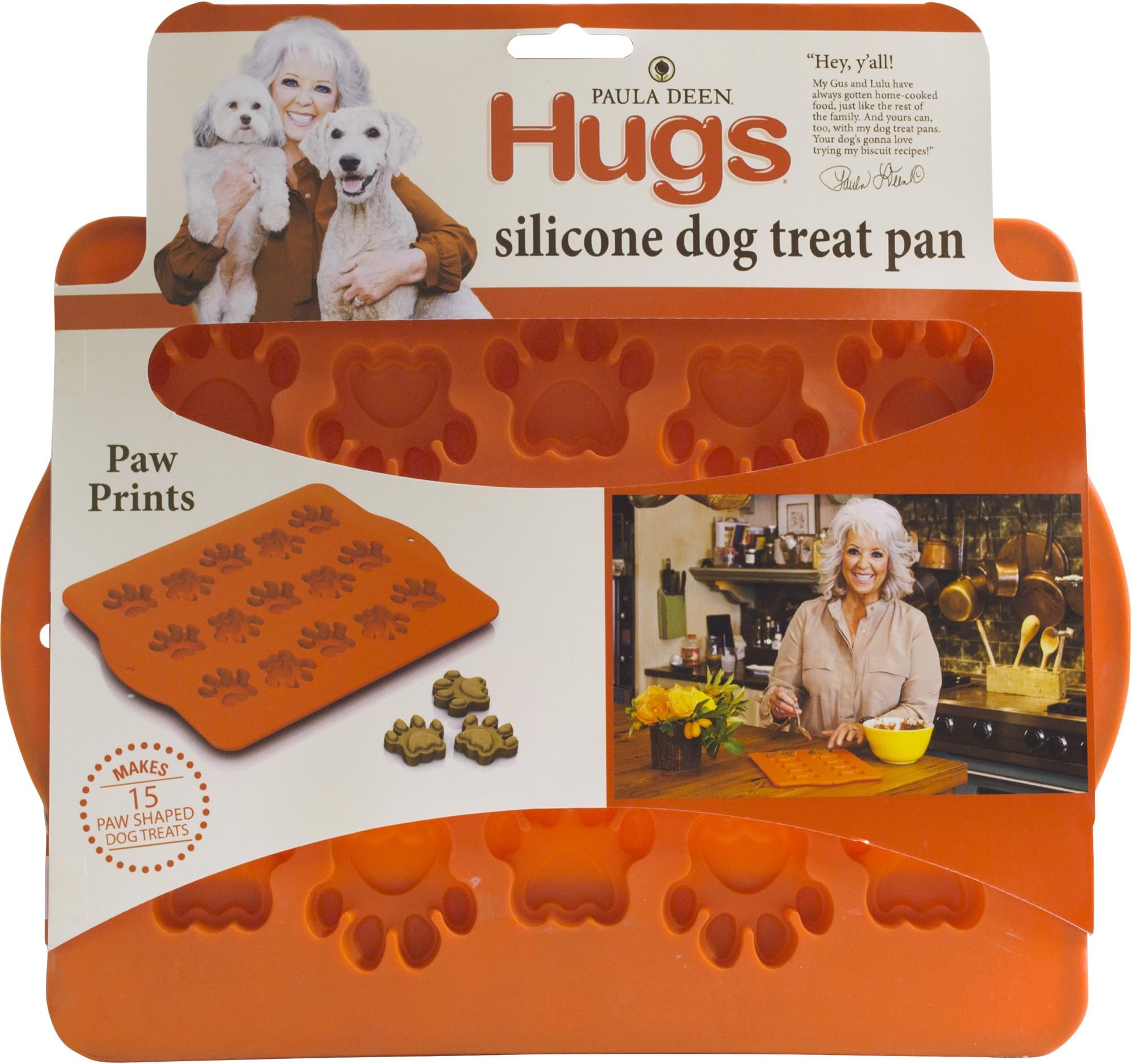 Silicone Dog Treat Pan, Paw Print Shapes, 10" By 12" By 0.90"
