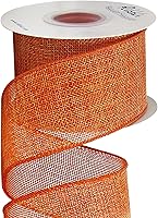 Vista 7 de Ribbli Cinta de arpillera blanca con alambre, 2-1/2 pulgadas x 10 yardas, cinta con borde con alambre para lazo grande, corona, decoración de árbol