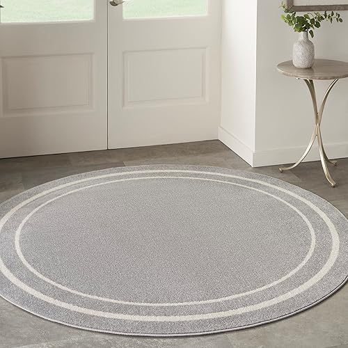 Vista 236 de Nourison Home Essentials - Alfombra contemporánea de 5 x 7 pies, color marfil/negro