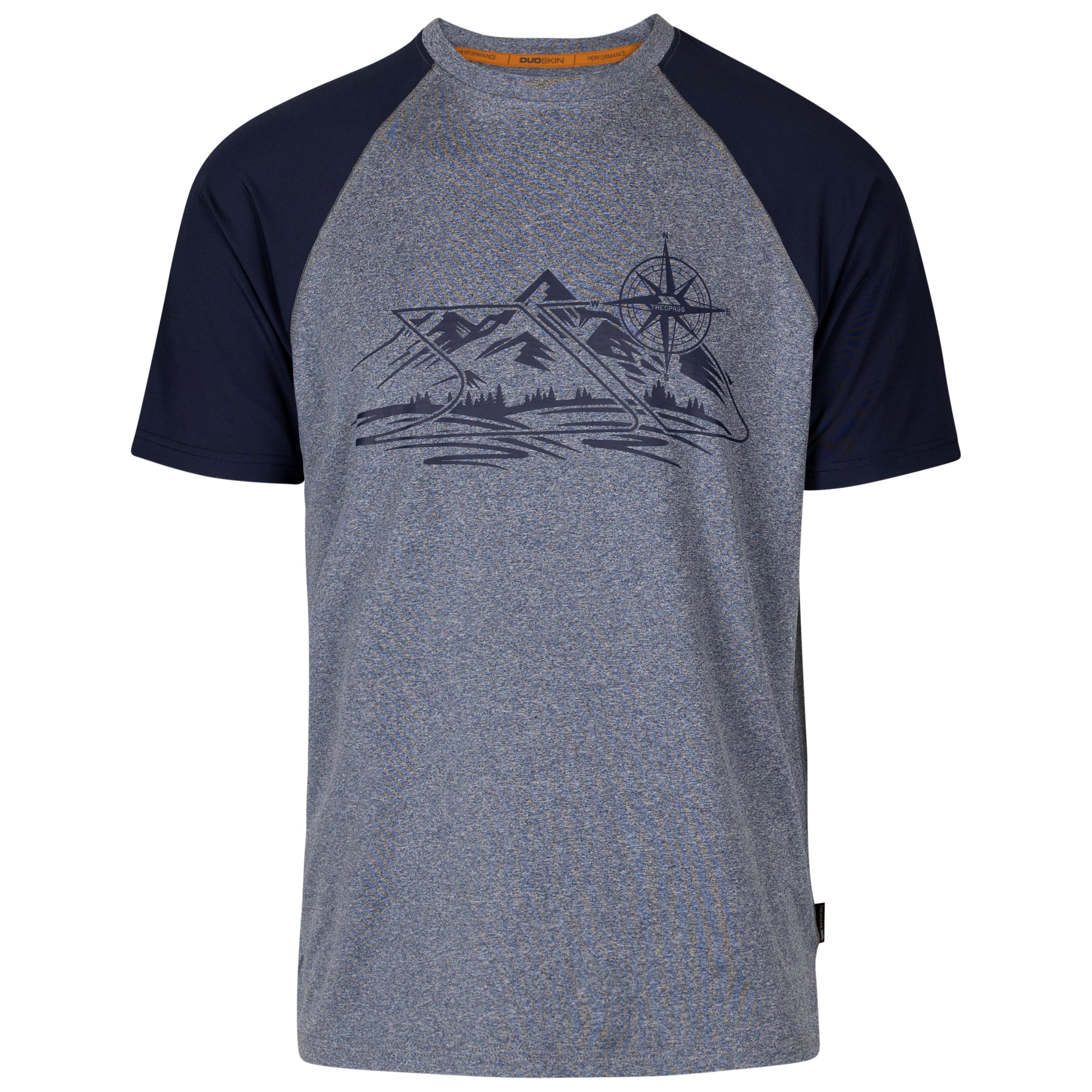 Trespass (Xs, Navy Marl) Mens Round Neck T-Shirt Fullmer Blue