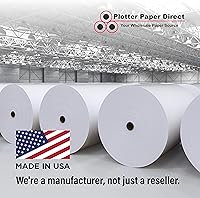 Vista 5 de Inyección de tinta de poliéster blanco brillante mate de grado profesional de 36 pulgadas x 75 pies, lona de 15 mil / 8 oz/280 g/m² para impresora