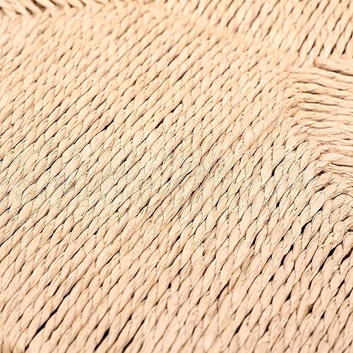 Miniatura 9 de Juego de 2 taburetes de bar, taburetes de bar modernos sin brazos con patas de metal para el hogar, pub, comedor, cocina, isla, bistró, club, Cuerda