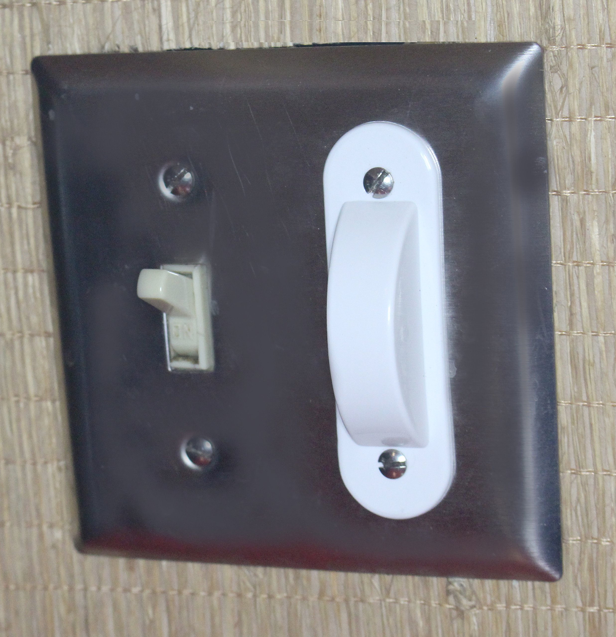 White Switch Plate Cover Guard Keeps Light Switch ON or Off Protects