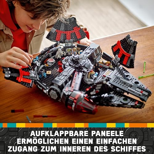 LEGO Star Wars 75389 Le Faucon Noir - Jeu de Construction & Décoration - Fusils à Ressort, Canons & 6 Minifigurines Dont C-3PO - Cadeau pour Garçon dès 10 Ans & Fans Adultes - 3