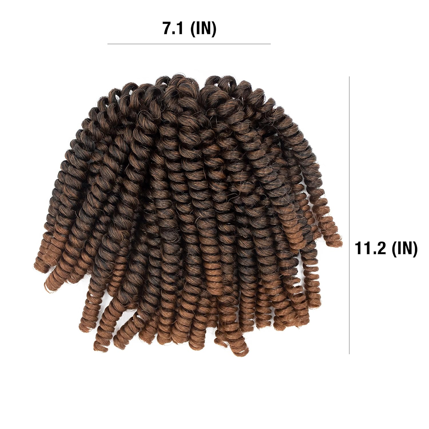 Darling Passion Twist 6X Crochet Hair Extensions (3 Packs, 2X per Pack), Natural & Soft Texture, Bomb Twist, Natural and Soft Texture, Black Afro curly, 24 Inch, #1/30