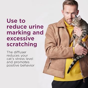 Comfort Zone 猫用フェロモンディフューザーリフィル2本60日間 穏やかな家へ | 獣医師推奨 | 猫のストレスを軽減し、スプレー、引っ掻き傷、その他の問題のある行動を減らします。