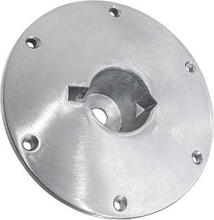 9" x 9" Boat Seat Base Aluminum Alloy Material Fits 2" or 2 3/8" Pin Post Sockets SP-68914 Heavy Duty Boat Seat Pedestals Compatible with Attwood Swivl-Eze Boat Seat Mounts Fits Most Boats