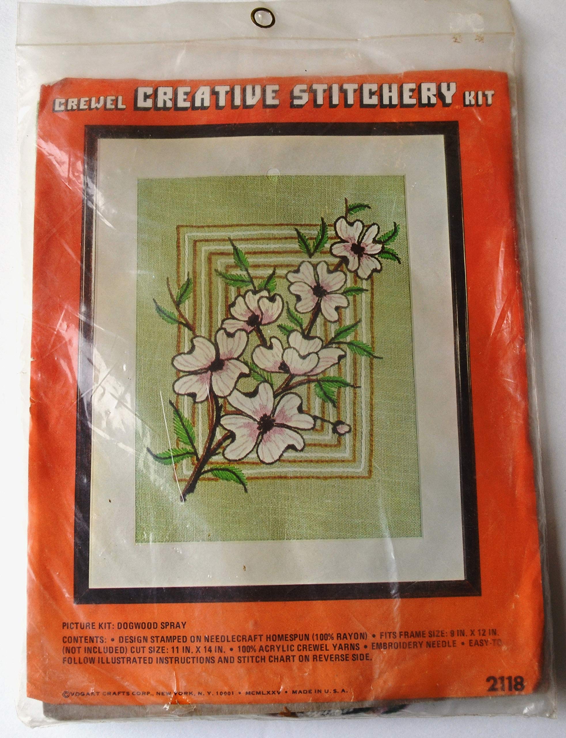 Vogart CraftsVogart Crafts Corp. Crewel Creative Stitchery Kit #2118: Dogwood Spray
