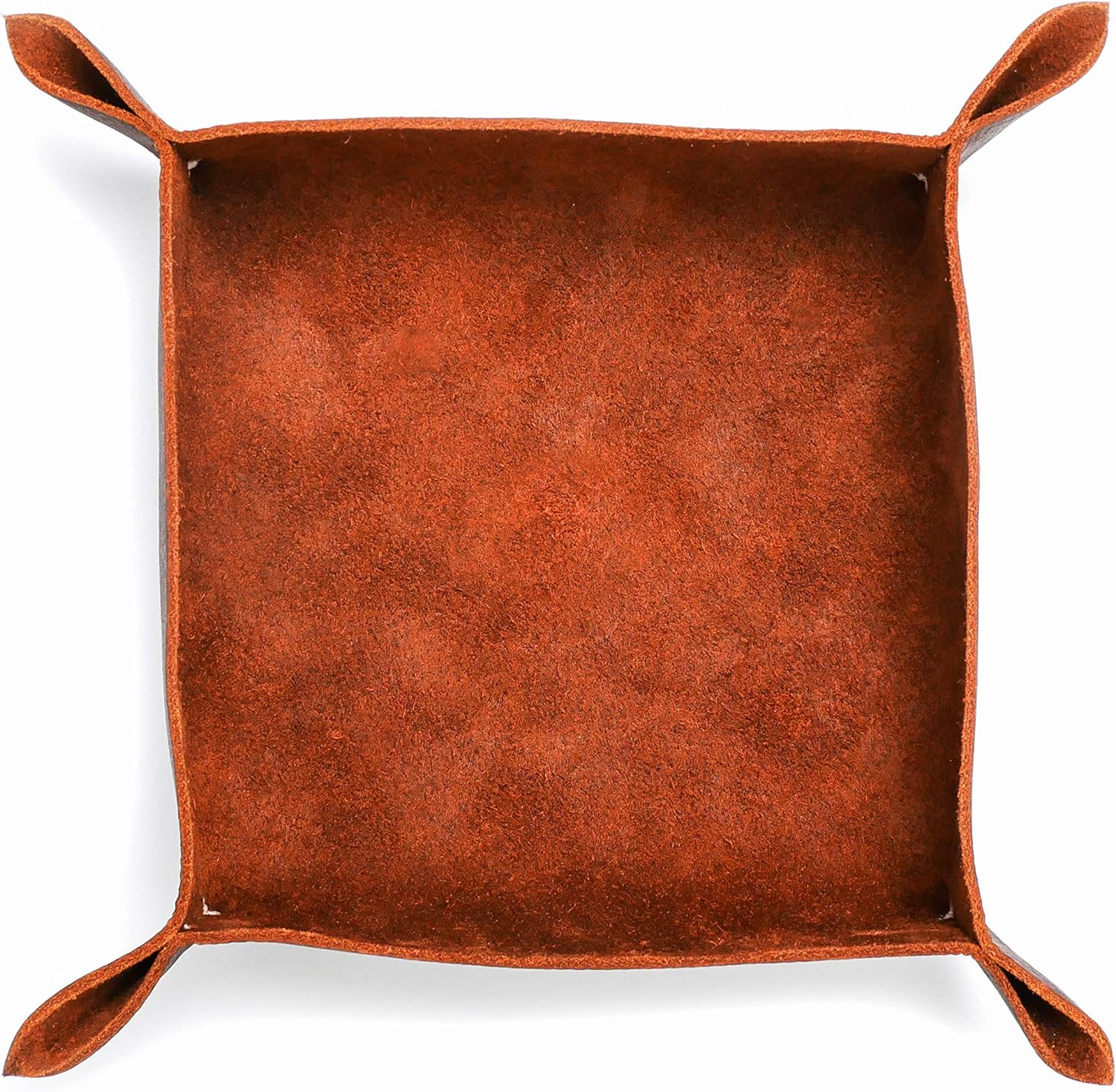 ROG Handmade Leather Valet Tray, EDC Desk Catch All Organizer, Review Outdoor Gear (Kodiak Leather, 5.5" x 5.5" x 1.5")