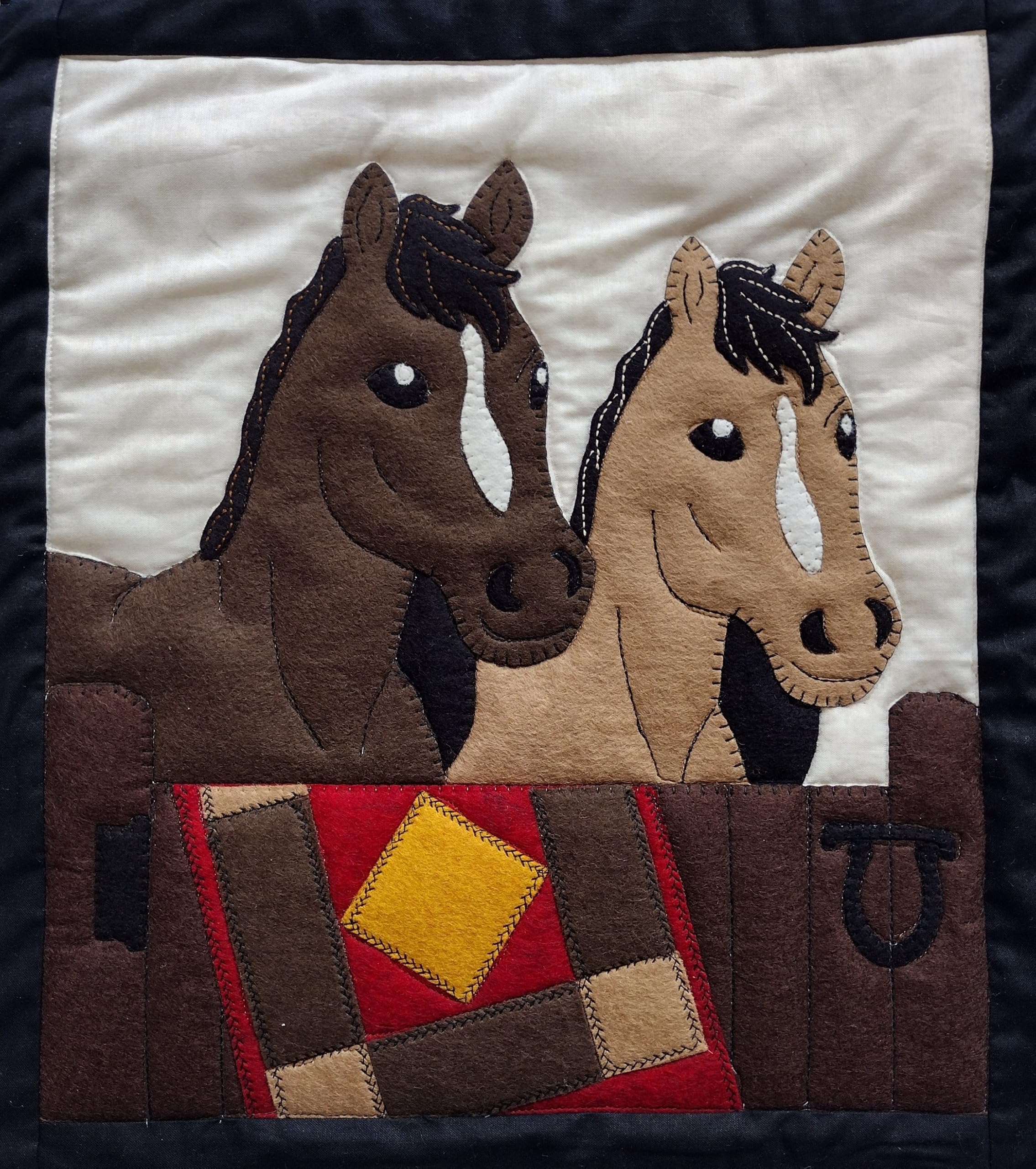 Rachel's Of Greenfield Horses Applique Wall Hanging Kit
