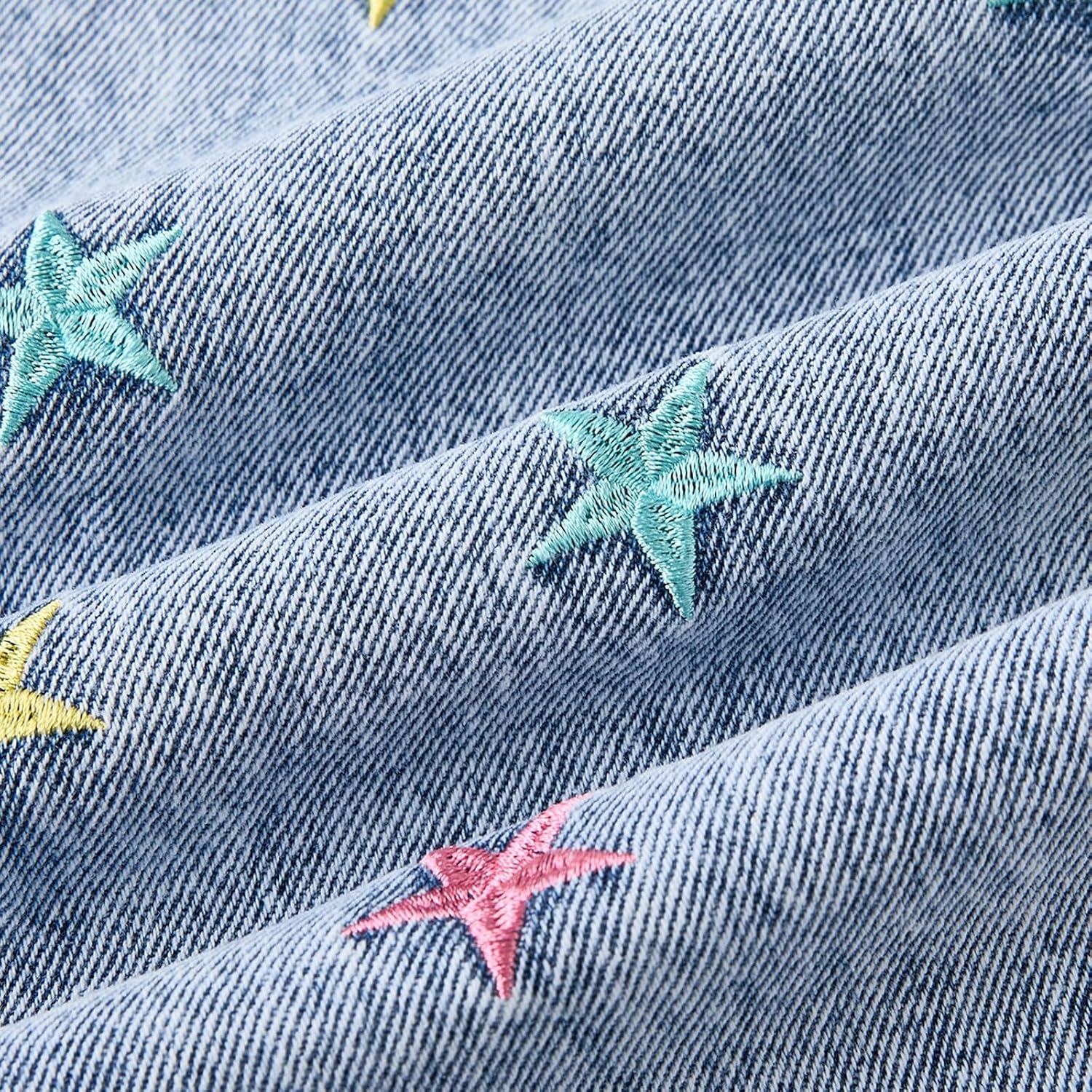 Baggy Star Jeans for Teen Girls Straight Wide Leg High Waist Trendy Denim Pants Y2k Streetwear Distressed Long Trousers